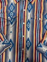Load image into Gallery viewer, Boys Roper Ombre Stripe LS Snap Shirt