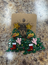 Load image into Gallery viewer, Christmas Tree Earrings