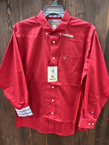 Ariat Mens Dangelo Red Button Up.