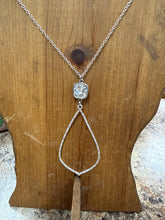 Load image into Gallery viewer, Pink Panache Austrian Crystal Teardrop Chain Necklace
