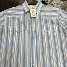Load image into Gallery viewer, Men’s Roper Striped SS Snap Up