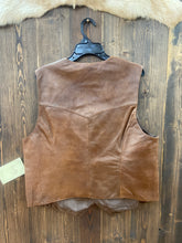 Load image into Gallery viewer, Men’s Deep Brown Leather Vest