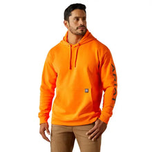 Load image into Gallery viewer, Ariat Mens Safety Orange Rebar Hoodie.