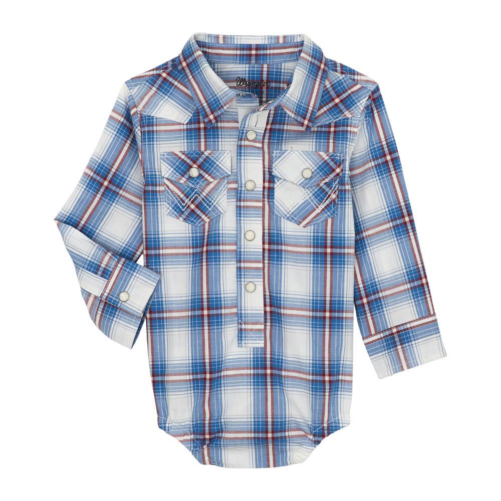 Wrangler Infant Striped Blue/Red Onsie.
