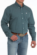 Load image into Gallery viewer, Cinch Men's Teal Geometric Print Button Down Shirt
