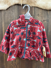 Load image into Gallery viewer, Baby Girl Printed Fleece Zip Up Jacket