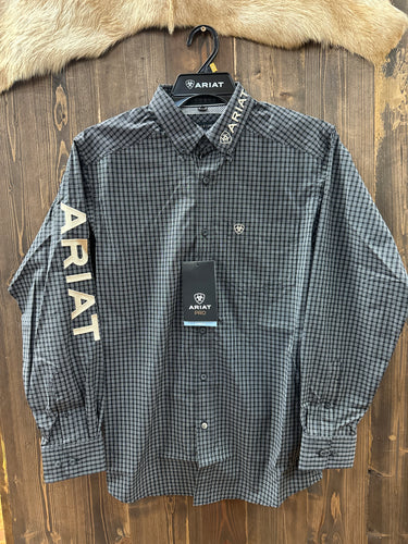 Men’s Ariat Pro Team Otto LS Shirt Black/Khaki