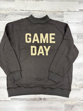 Load image into Gallery viewer, Women’s Dark Gray Game Day &amp; Sunday Funday Reversible Mockneck