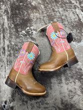 Load image into Gallery viewer, Little Kids Brown Cowgirl Daisy Boot