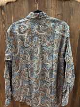 Load image into Gallery viewer, Cinch Men’s Longsleeve Blue Printed Button Up