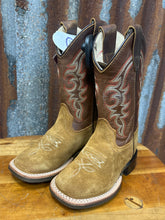 Load image into Gallery viewer, Boy’s Old West Brown Suede Square Toe Boot