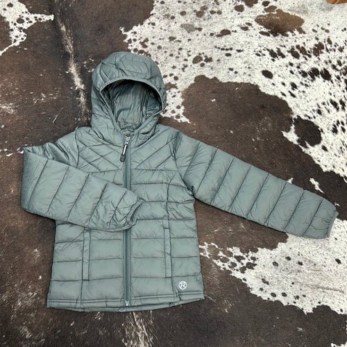 Roper Girls Crushable Parachute Puffer Jacket.