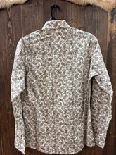 Load image into Gallery viewer, Wrangler Men’s Tan Printed Snap Button Up