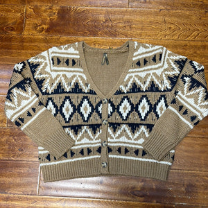 Women’s Stetson Gold Aztec Sweater.