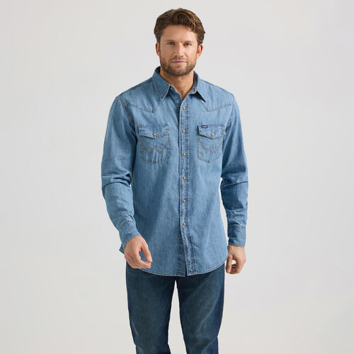 Wrangler Demin Snap Up.