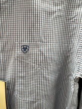 Load image into Gallery viewer, Ariat Men’s WF Skyway Micro Plaid Sampson LS Button Up