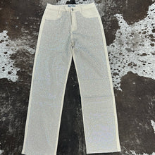 Load image into Gallery viewer, Women’s High Rise Rhinestone Front Denim Jeans.