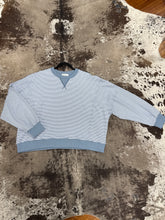 Load image into Gallery viewer, Women’s Wishlist Blue Stripped Sweatshirt