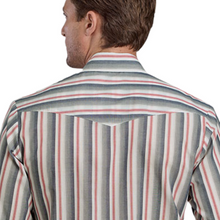 Load image into Gallery viewer, Men’s Yarn Dyed Striped Snap Up.
