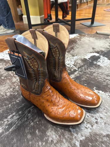 Men’s Lucchese Ostrich Square Toe Boot