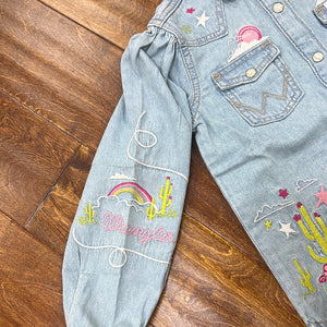 Wrangler x Barbie Girl’s Woven Button Up