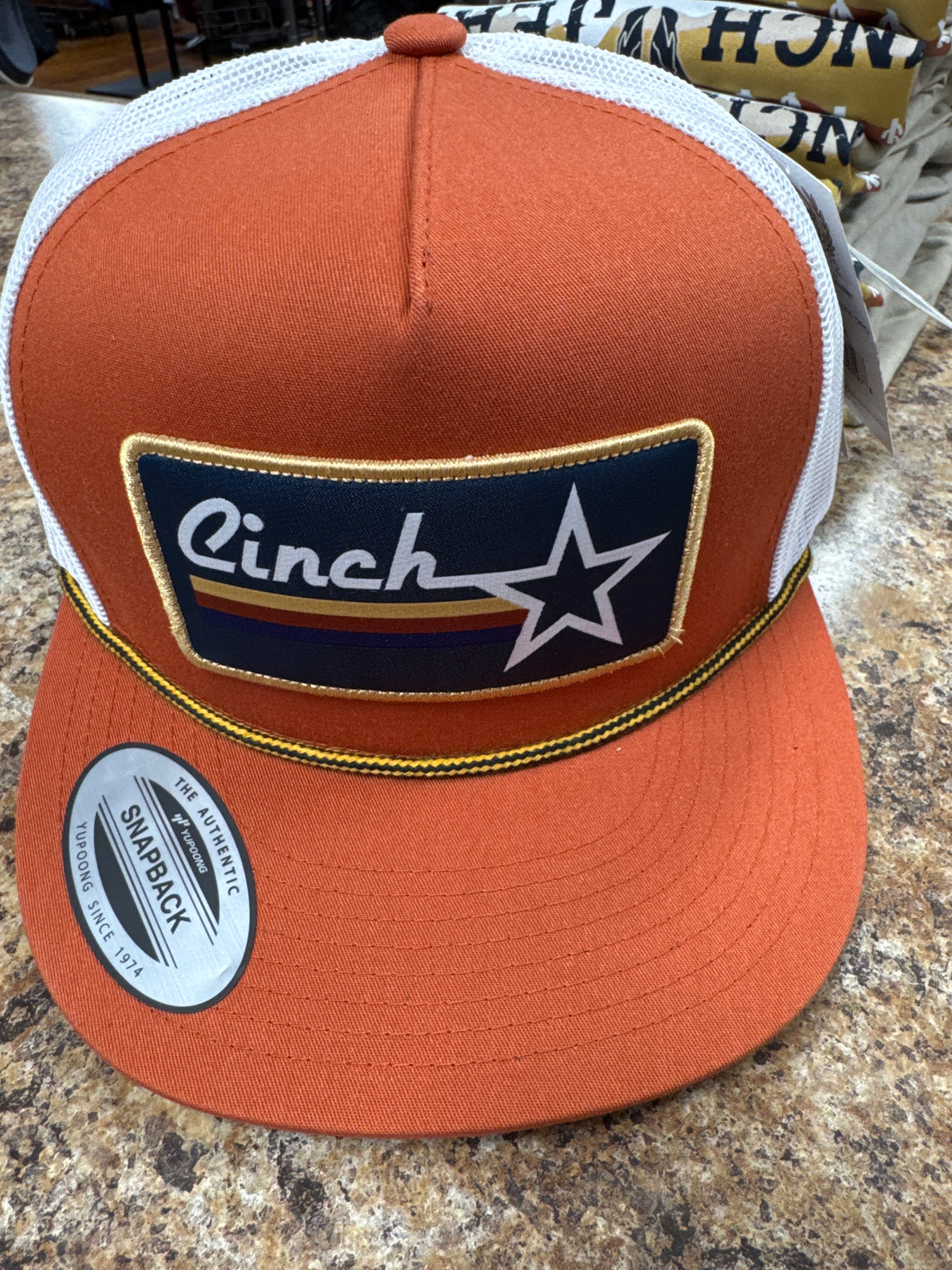 Men’s Cinch Orange Trucker Hat
