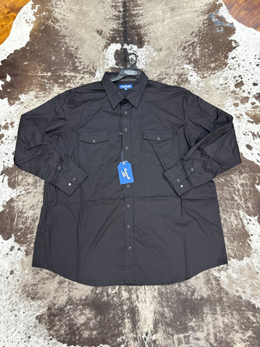 Men’s Panhandle Black LS Snap Up