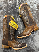 Load image into Gallery viewer, Corral Ladies Brown Embroidery Sq Toe Boot