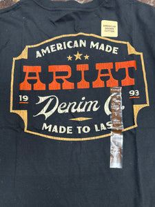 Men’s Ariat Denim Badge Short Sleeve Tshirt