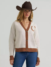 Load image into Gallery viewer, Women’s Wrangler V-Neck Horse Shoe Cardigan
