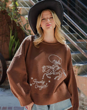 Load image into Gallery viewer, Howdy Cowgirl Graphic Sweater