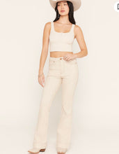 Load image into Gallery viewer, Wrangler Women’s Ryann High Rise Bailey Cream Trouser Jean