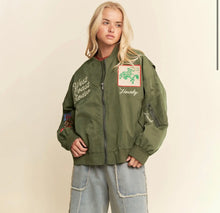 Load image into Gallery viewer, Women’s West League Varsity Love Bomber Jacket