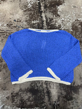 Load image into Gallery viewer, Women’s By Together Blue Ivory Knit Sweater