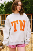 Load image into Gallery viewer, Women’s Tennessee Heather Grey Reversible Mock Neck Sweatshirt