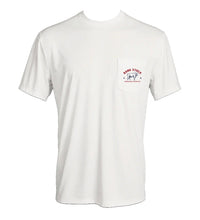 Load image into Gallery viewer, Hooey Men’s Charbray Cream SS T-shirt W Pocket Blue And Red Logo
