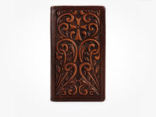 Load image into Gallery viewer, Men’s Cross Floral Embossed Wallet
