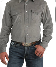 Load image into Gallery viewer, Cinch Men’s Grey Corduroy Modern Fit Western Snap Shirt