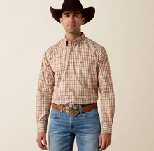 Load image into Gallery viewer, Men’s Ariat Vanilla Custard Plaid Pro Series Button Up