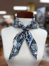 Load image into Gallery viewer, Denim Flower Bandana
