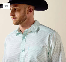 Load image into Gallery viewer, Men’s Ariat Long Sleeve Blue Glow Southwest Crosses