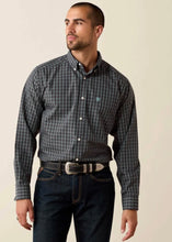Load image into Gallery viewer, Ariat Men’s WF Barbary Black Plaid LS Button Up