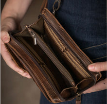 Load image into Gallery viewer, STS Bandera Chocolate Quickdraw Crossbody Wallet