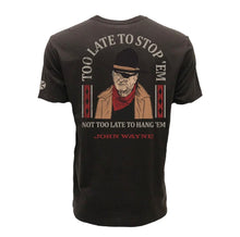 Load image into Gallery viewer, Hooey Men’s John Wayne Dark Brown SS T-shirt With John Wayne Image On Back