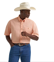 Load image into Gallery viewer, Men’s Wrangler Peach Geometric George Strait LS Button Up