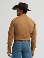 Load image into Gallery viewer, Wrangler Men’s Cody Johnson Light Brown LS Snap Shirt