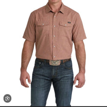 Load image into Gallery viewer, Cinch Men’s Brown SS PearlSnap Camp Shirt