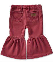 Load image into Gallery viewer, Wrangler Baby Girls Burgundy Flare Jeans