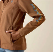Load image into Gallery viewer, Ariat Women’s Ariat Logo Dachshund Heather Soft-shell Jacket