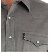 Load image into Gallery viewer, Cinch Men’s Grey Corduroy Modern Fit Western Snap Shirt